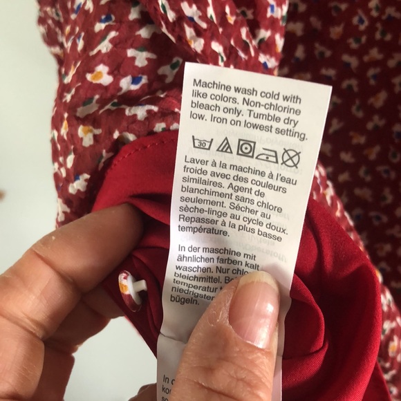 EUC Madewell Textured Micro Floral Printed Lined Sleeves Size 2 Mini Dress - Picture 15 of 16